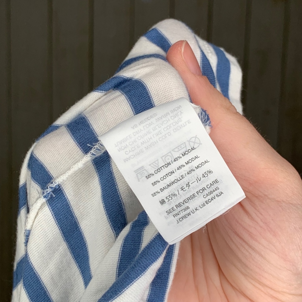J. Crew Girls' ruffle tank top in stripes - Picture 6 of 6